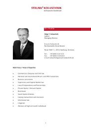Detailed Profile Helge F. Kolaschnik - Strunk Kolaschnik Partnerschaft