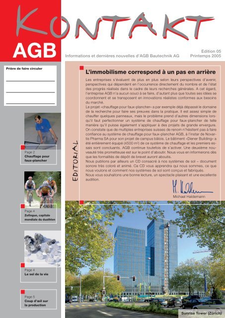 9137 zeitschrift kontakt f, page 1-6 ... - AGB Bautechnik