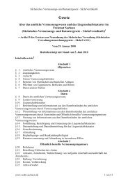 Gesetz - Geobasisinformation und Vermessung - Freistaat Sachsen