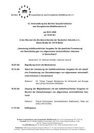 Ablaufplan - Berliner Gesprächskreis zum Europäischen ...