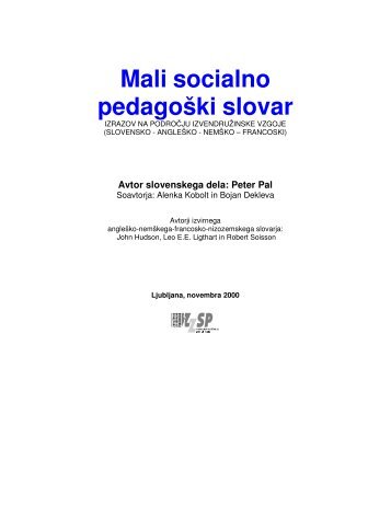 v formatu PDF - Zdruzenje za socialno pedagogiko