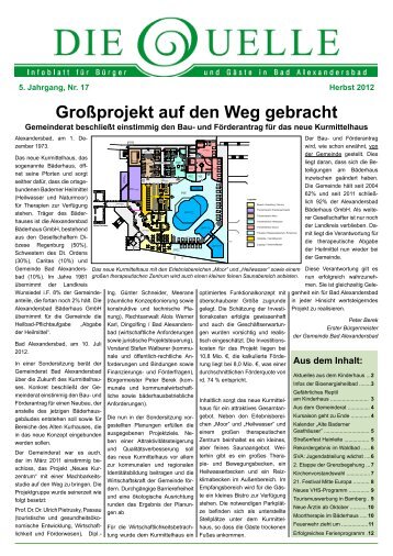 Die Quelle - Nr. 17 - Bioenergie-Heilbad Bad Alexandersbad GmbH