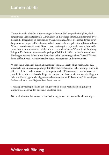 Effektiv Lernen in jedem Alter (pdf 2,5 - AK - Vorarlberg