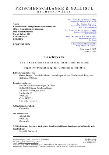 FRISCHENSCHLAGER & GALLISTL - Westring.info