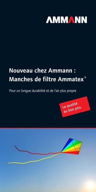 Nouveau chez Ammann : Manches de filtre Ammatex ®