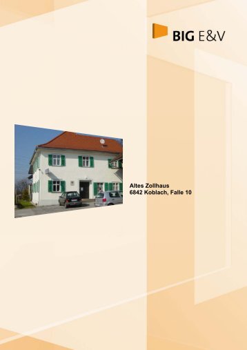 Altes Zollhaus 6842 Koblach, Falle 10 - BIG Entwicklungs