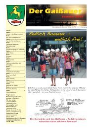 Ausgabe Nr. 11 am 01.07.2007 - Gaißau