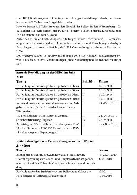 Erfahrungsbericht Forschungssemester - Hochschule für Polizei