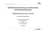 eGK-Mehrwertanwendung zur elektronischen ... - GMDS