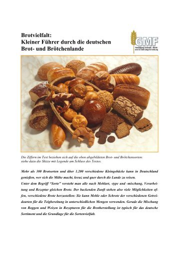 Brotvielfalt: Kleiner Führer durch die deutschen Brot- und ... - GMF
