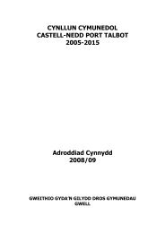 Cynllun Cymunedol - Adroddiad Cynnydd 2008-2009