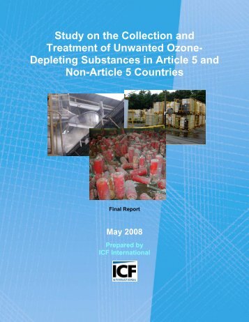 Study on the Collection and Treatment of Unwanted Ozone ...