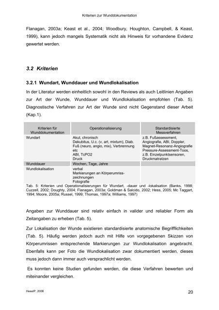 Kriterien zur Wunddokumentation - Deutsche Gesellschaft für ...