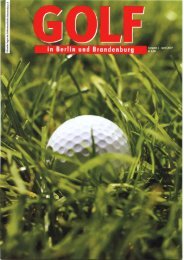 GOLF IN BERLIN UND BRANDENBURG - Ausgabe Juni 4/2019