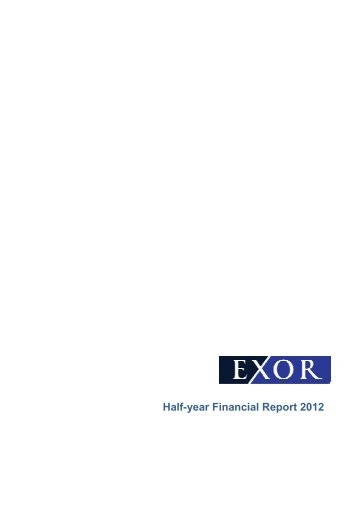 Half-year Financial Report 2012 - Exor