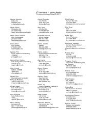 Meeting Participant List as of May 25, 2011 - 19th International C ...