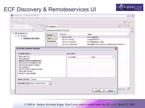 Tutorial: Designing Eclipse APIs Boris Bokowski, John Arthorne, Jim ...