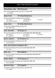 Reiterverzeichnis - Bodenseereiterring