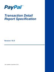 1 Transaction Detail Report Specification - PayPal