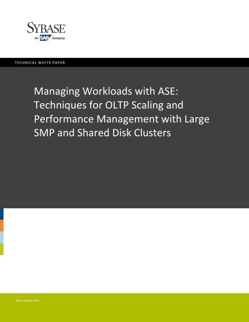 Managing Workloads v1.0 - Sybase