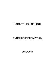 hobart high school pe kit