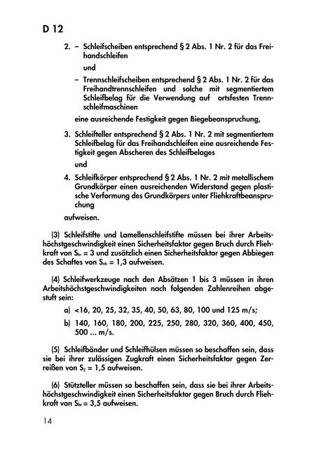 BGV D12 - SAAR-MEISTER