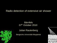 Radio detection of extensive air shower