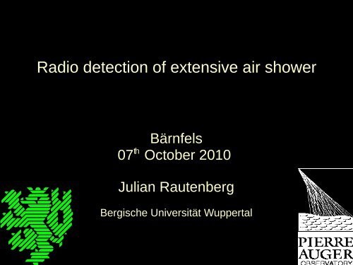 Radio detection of extensive air shower