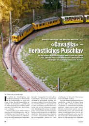 «Cavaglia» – Herbstliches Puschlav - Bemo