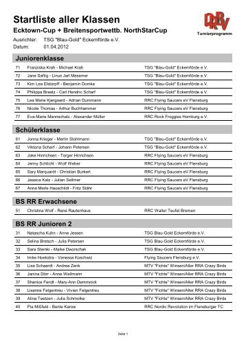 Startliste aller Klassen - Tanzsportgemeinschaft TSG-Blau-Gold ...