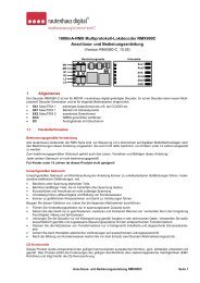 1000mA-RMX Multiprotokoll-Lokdecoder RMX990C Anschluss- und ...