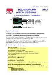 MDVR / rautenhaus digital SLX870 Fahrzeugdecoder für DCC und ...