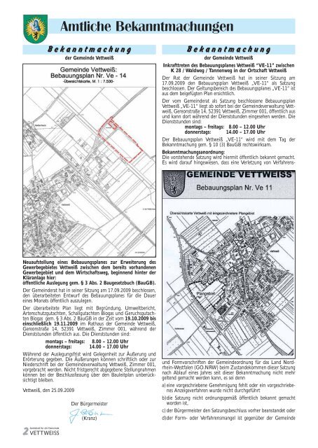 Oktober 2009 - Gemeinde Vettweiss