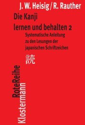 Leseprobe - Heisig/Rauther–Die Kanji lernen und behalten