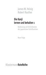 KLB1–Leseprobe, 4. Aufl. 2012 - Heisig/Rauther–Die Kanji lernen ...