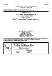 jim rau dog shows