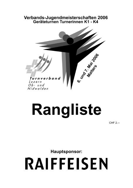 Rangliste - STV Ettiswil