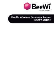 Mobile Wireless Gateway Router USER'S GUIDE - BeeWi