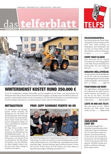 Telferblatt 203 vom 02.03.12 - Marktgemeinde Telfs