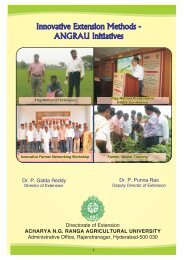 punnarao sir folder a4 - Acharya N.G. Ranga Agricultural University