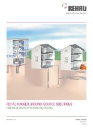 REHAU RAUGEO GROUND-SOURCE SOLUTIONS - Specifinder