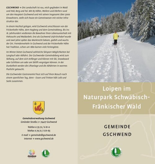 GEMEINDE GROSSERLACH - Naturpark Schwäbisch Fränkischer ...