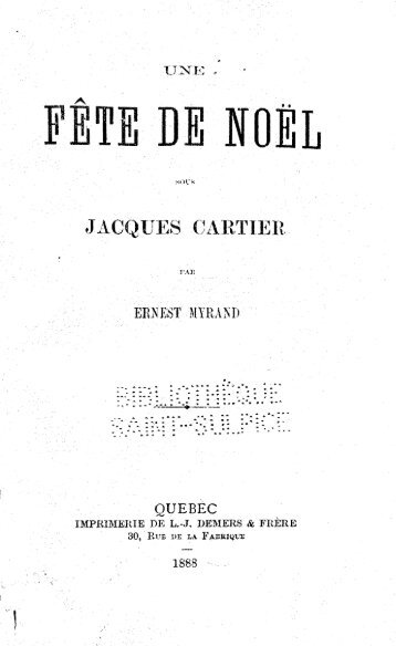 Une fête de Noël sous Jacques Cartier / par