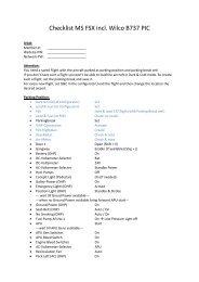 Checklist MS FSX incl. Wilco B737 PIC