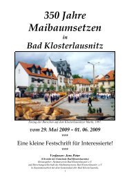 Maibaumgesellschaft - Bad Klosterlausnitz Regional