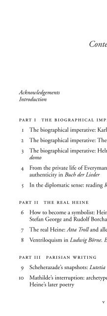 READING HEINRICH HEINE