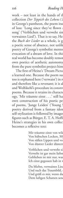 READING HEINRICH HEINE