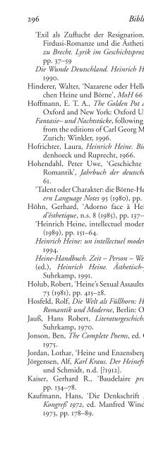 READING HEINRICH HEINE