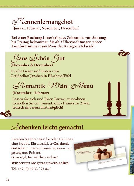 Preise als PDF-Datei - Hotel Zeltinger Hof