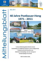 März 2011 In diesem Mitteilungsblatt befindet sich ... - Postbauer-Heng